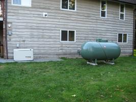 Propane tank installation 2010